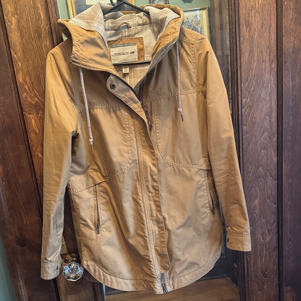 Toad & Co Camel Utility Jacket with Hood